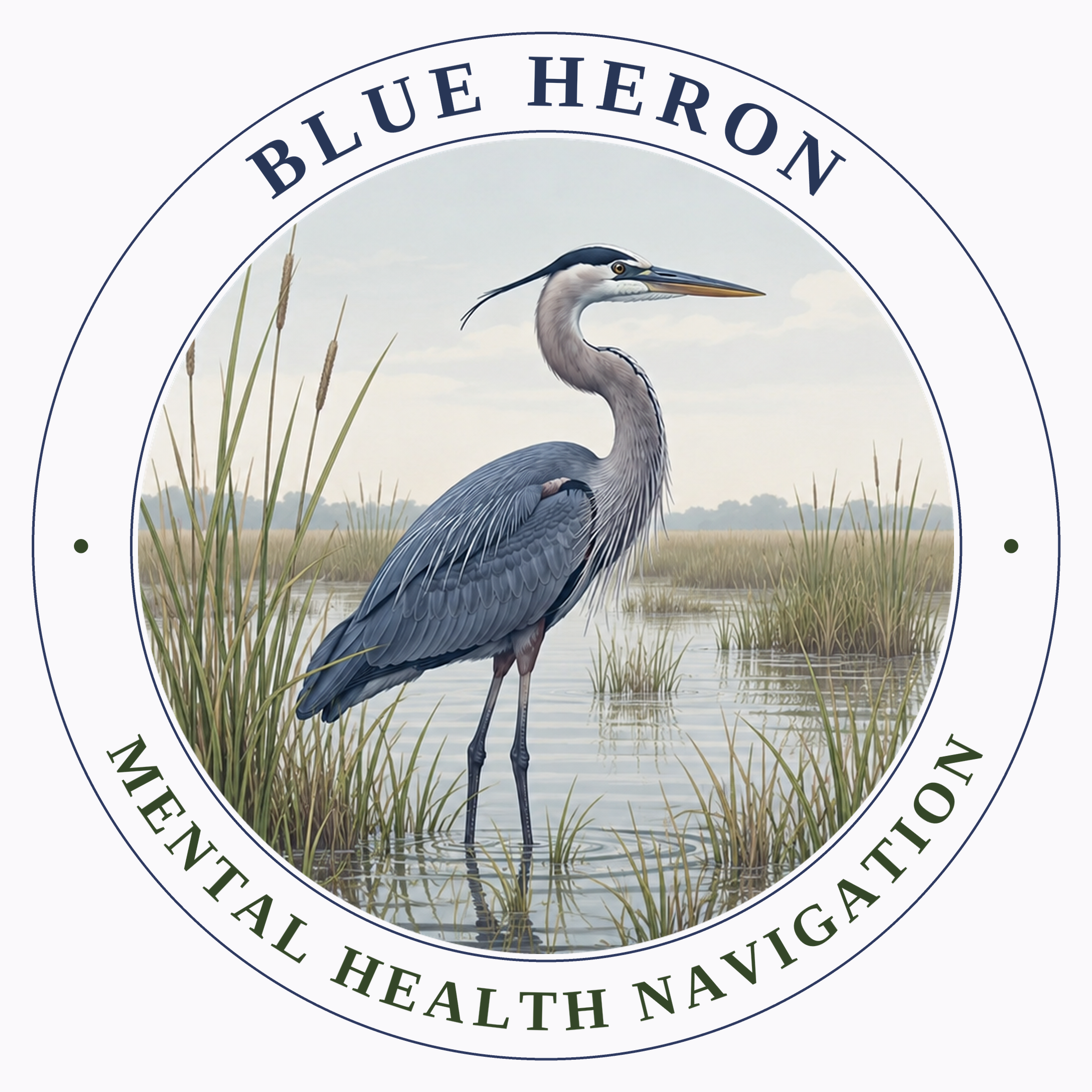 Blue Heron Mental Health Navigation logo